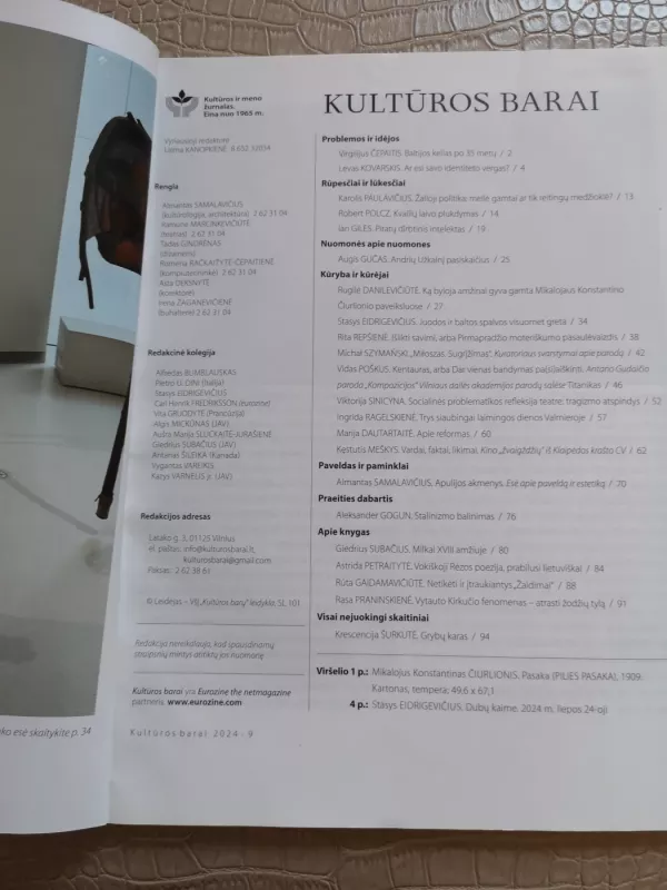 Kultūros barai 2024m. NR.9 - Grupė autorių , knyga 5