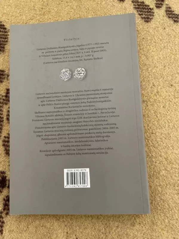 NUMIZMATIKA 6 METRAŠTIS 2001-2002 M - Autorių Kolektyvas, knyga 3