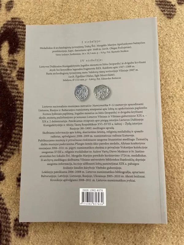 Numizmatika 9-12. Netraštis 2008-2011 - Autorių Kolektyvas, knyga 3