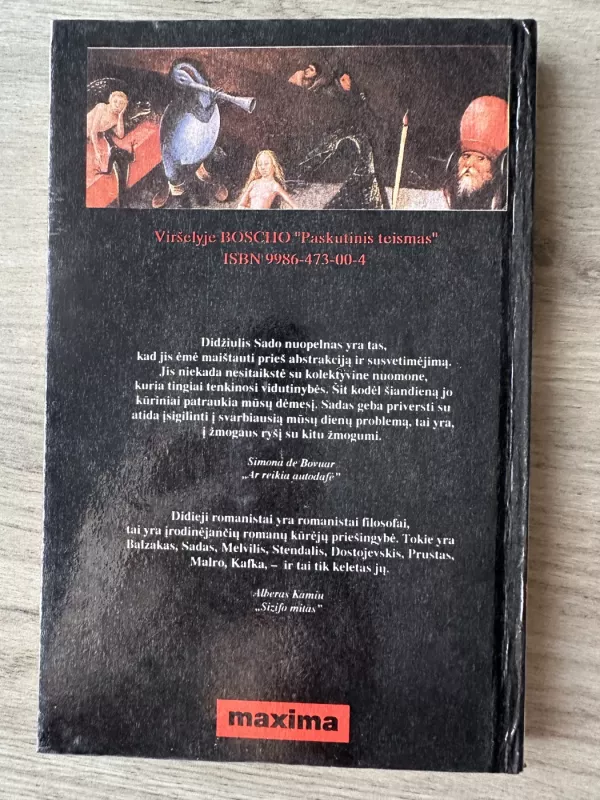 Meilės nusikaltimai, arba Aistrų kliedesys - Markizas de Sadas, knyga 6