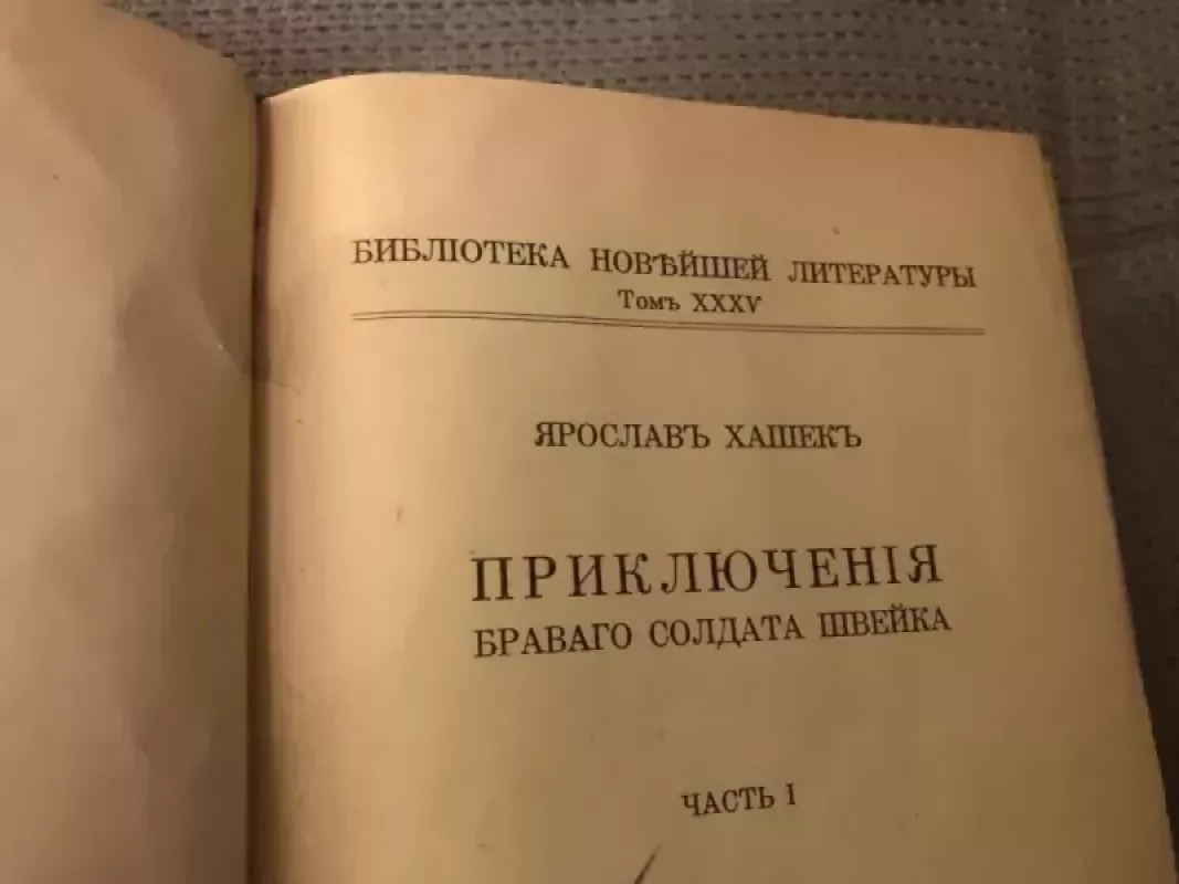 „Drąsaus kareivio Švejko nuotykiai“, 1 dalis (1928) - Jaroslavlis Hašekas, knyga 3