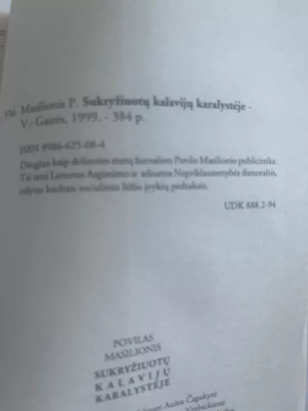 Sukryžiuotų kalavijų karalystėje. Nešukuota publicistika - Povilas Masilionis, knyga 3