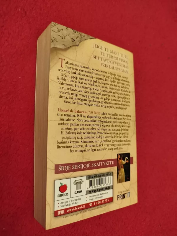 Šagrenės oda - Honore de Balzac, knyga 4