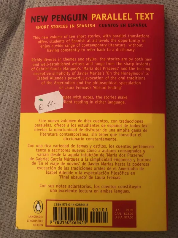 New Penguin Parallel Text. Short stories in Spanish. Cuentos en Espanol - John R. King, knyga 3