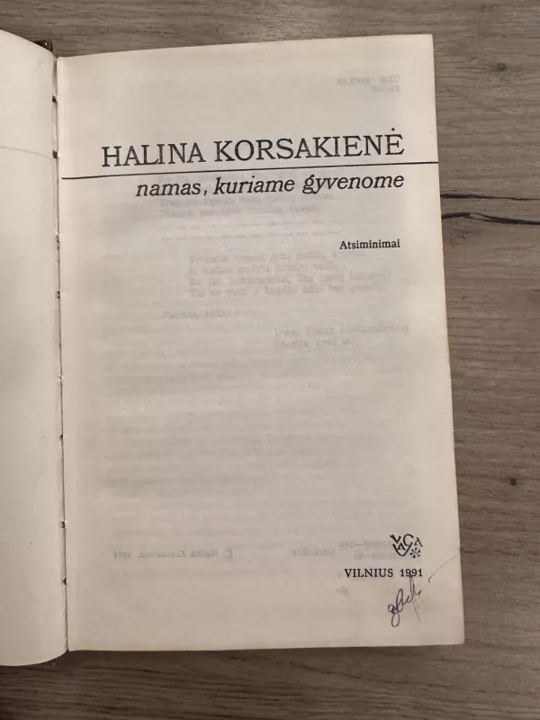 Namas, kuriame gyvenome - Halina Korsakienė, knyga 3