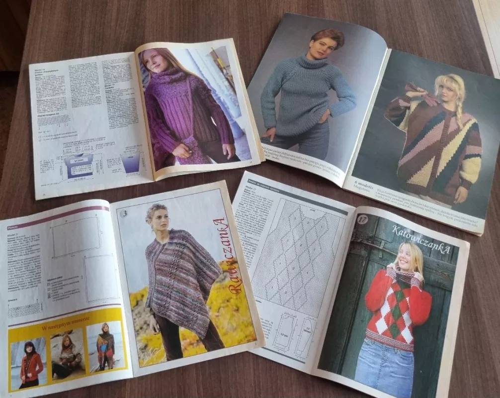 Keturi mezgimo žurnalai - "Dama w swetrze" ir "Kaip mezga prancūzės" - Dama w swetrze, knyga 4