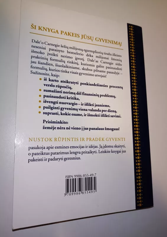 Nustok rūpintis ir pradėk gyventi - Dale Carnegie, knyga 3