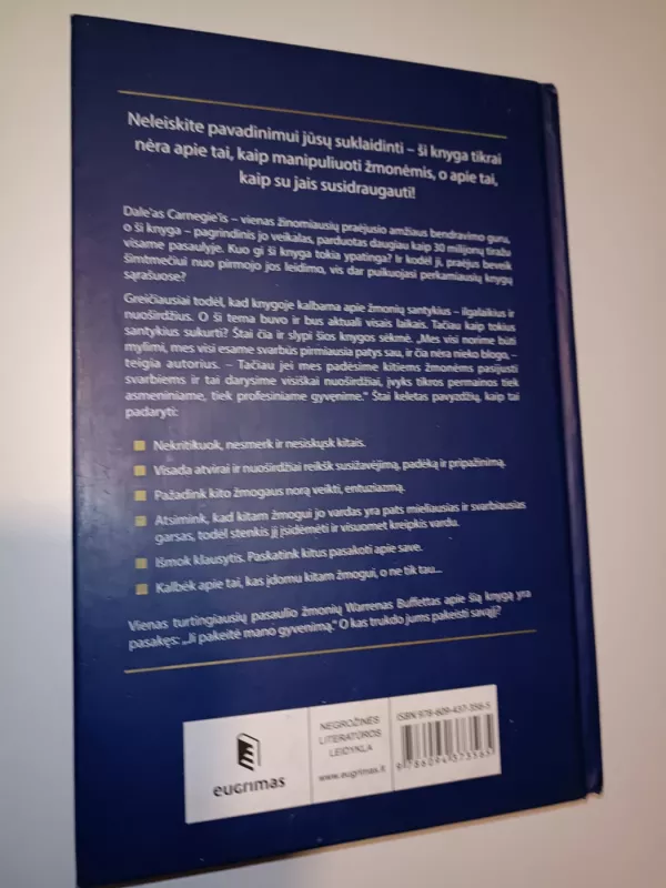 Kaip įsigyti draugų ir daryti įtaką žmonėms - Dale Carnegie, knyga 3
