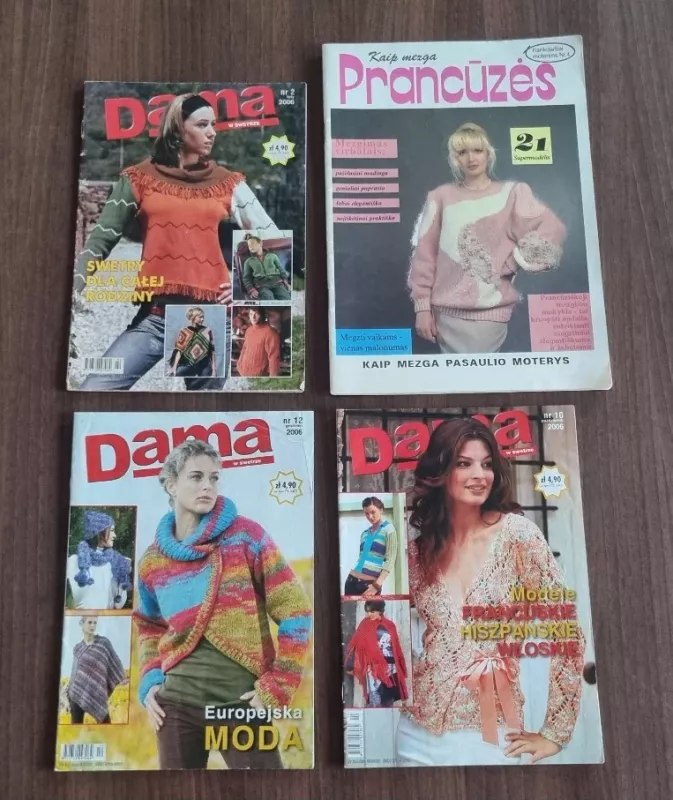 Keturi mezgimo žurnalai - "Dama w swetrze" ir "Kaip mezga prancūzės" - Dama w swetrze, knyga 3