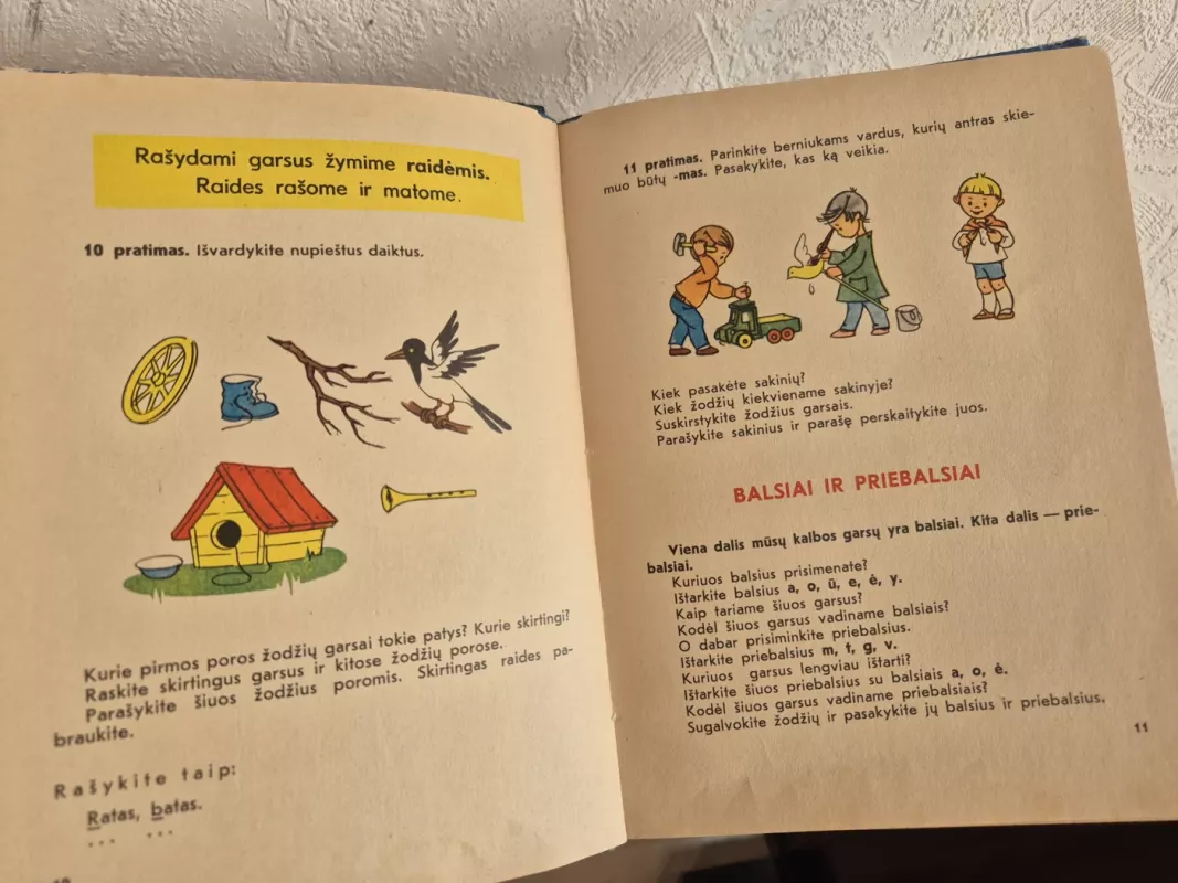 Lietuvių kalbos vadovėlis I klasei - M. Gylienė, knyga 3