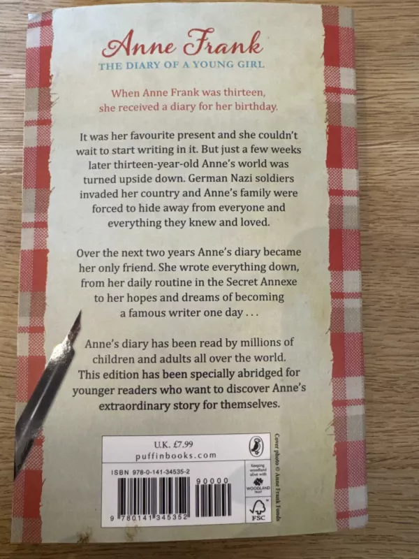 The Diary of a Young Girl - Anne Frank ,  Otto H. Frank, knyga 3