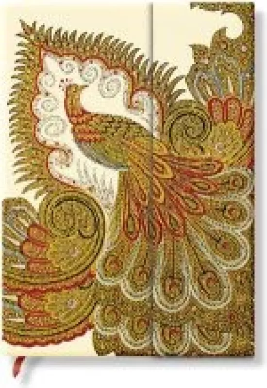 Swirling Peacock Ivory Midi Wrap (Užrašų knygelė / Notebook) - Autorių Kolektyvas, knyga