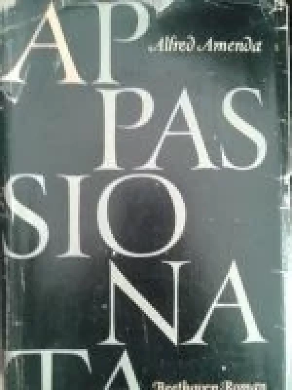 Appassionata - Alfred Amenda, knyga