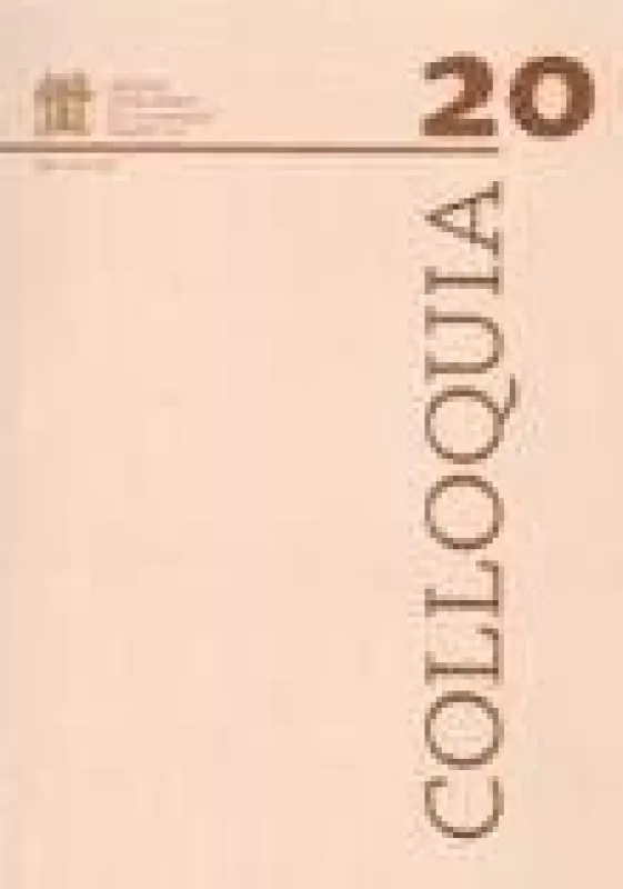Colloquia 20 - Autorių Kolektyvas, knyga