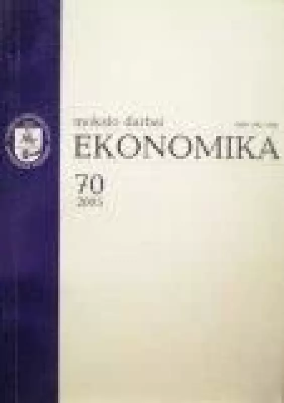 Ekonomika. Mokslo darbai (70 tomas) - Autorių Kolektyvas, knyga