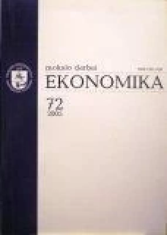 Ekonomika. Mokslo darbai (72 tomas) - Autorių Kolektyvas, knyga