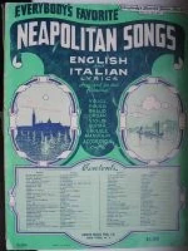 Everybody's Favorite Neapolitan Songs Series No. 23 1938 - Autorių Kolektyvas, knyga