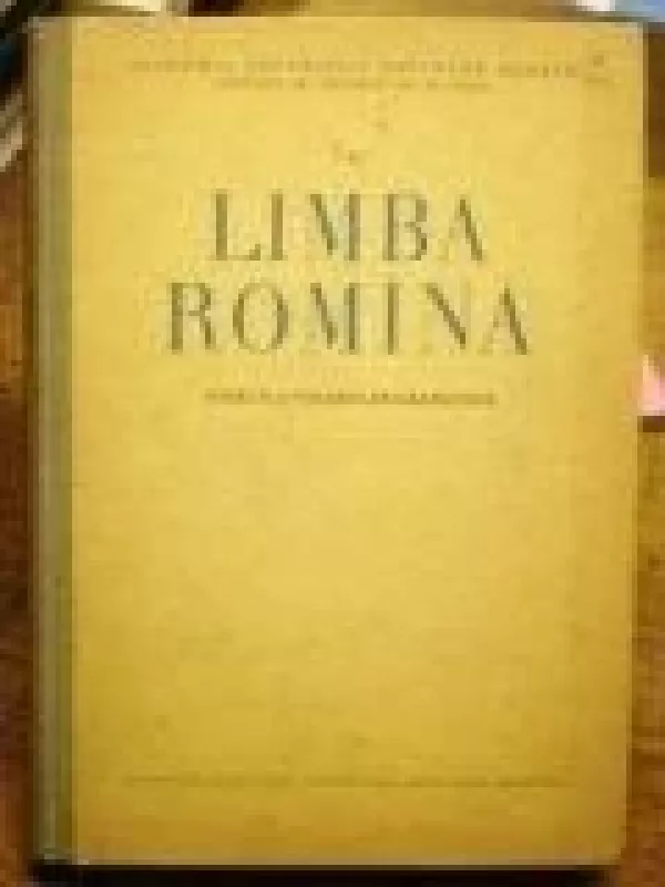 Limba Romina - Autorių Kolektyvas, knyga