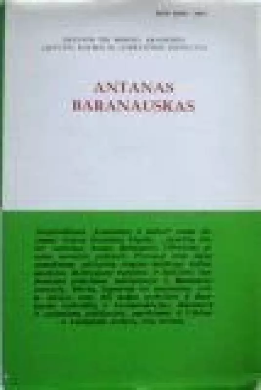 Literatūra ir kalba (XIX tomas). Antanas Baranauskas - Autorių Kolektyvas, knyga