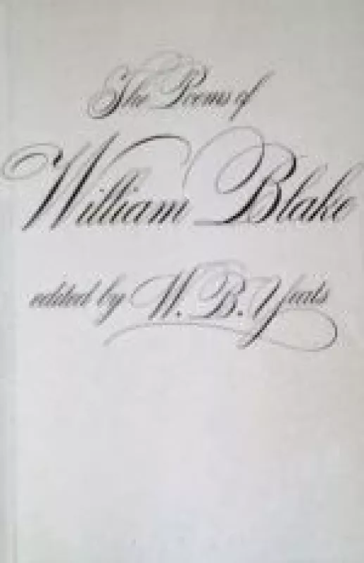 The Poems of William Blake - William Blake, knyga