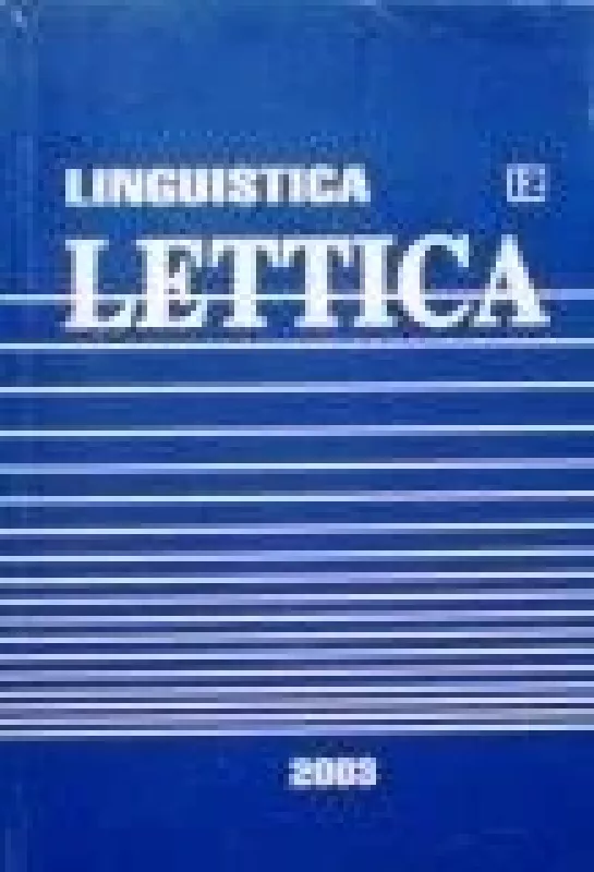 Linguistica Lettica - Ojars Bušs, knyga
