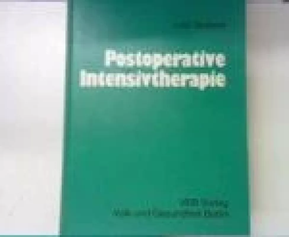 Postoperative Intensivtherapie - Lutz Grabow, knyga