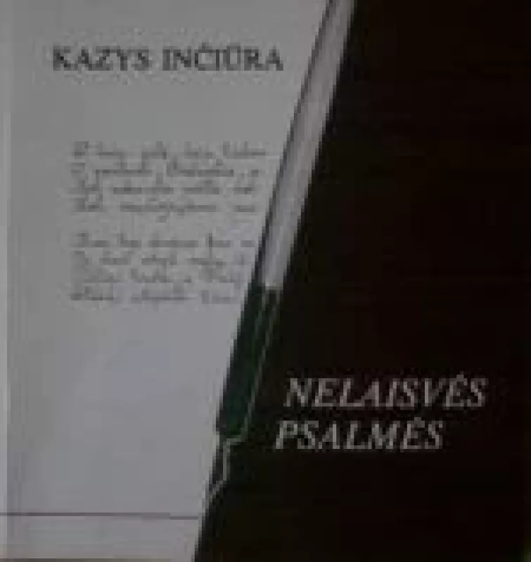 Nelaisvės psalmės - Kazys Inčiūra, knyga
