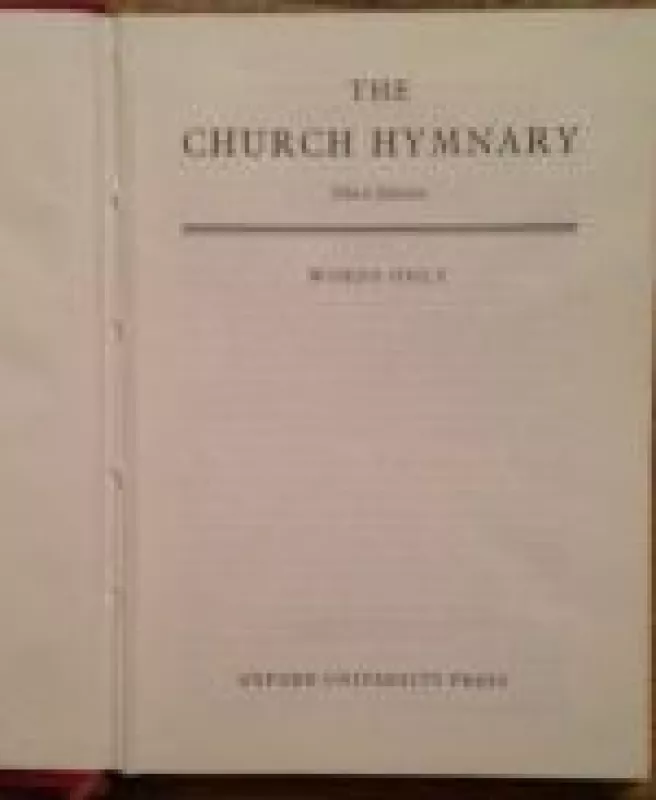 The Church Hymnary - Thomas H. Keir, knyga