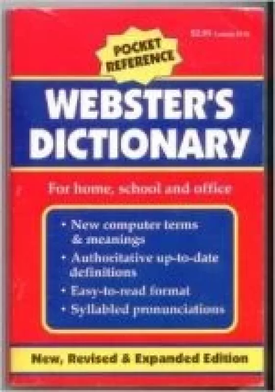 Webster's Dictionary- Pocket Reference - Autorių Kolektyvas, knyga