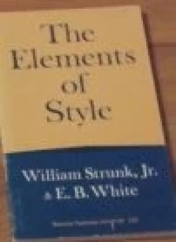 The Elements of Style - W. Strunk, ir kiti , knyga