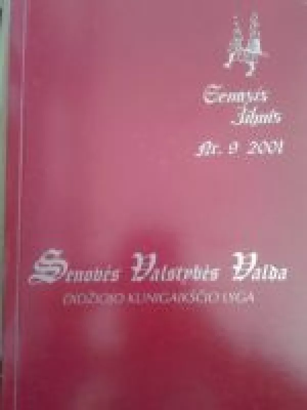 Senasis Žihnis Nr.9 2001 - Anželika Tamaš, knyga