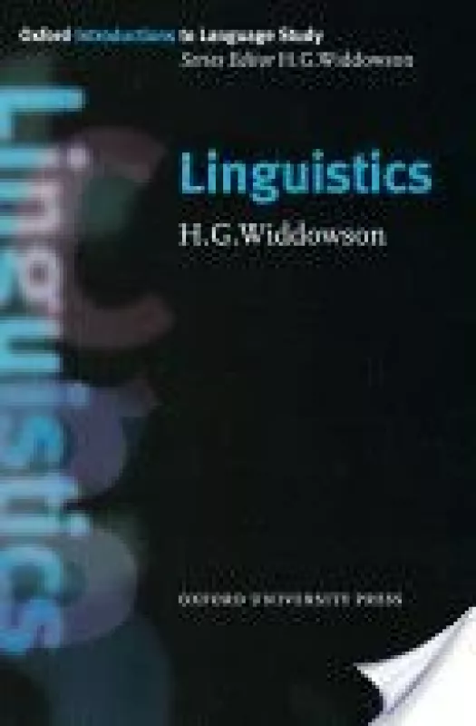 Linguistics - H.G. Widdowson, knyga