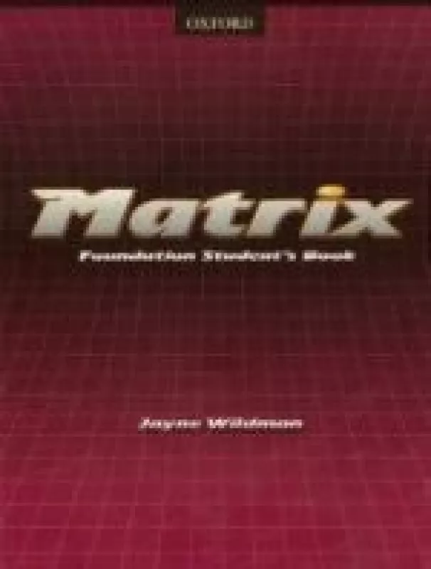 Matrix Foundation Student's Book - Jayne Wildman, knyga