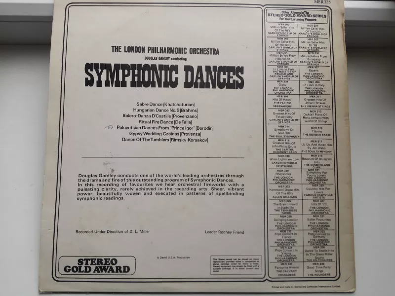 Symphonic Dances - Autorių Kolektyvas, plokštelė 3