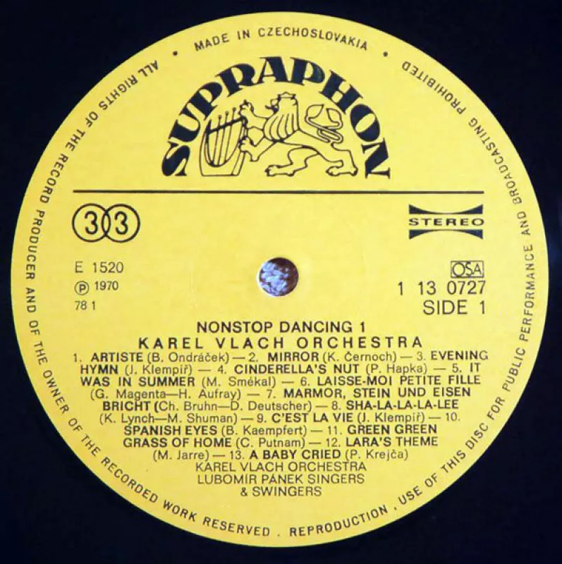Non-Stop Dancing - 27 Top Hits - Karel Vlach Orchestra, plokštelė