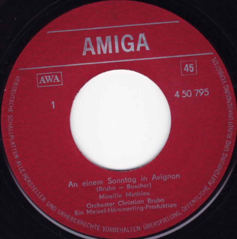 An Einem Sonntag In Avignon / Au Revoir, Mon Amour - Mireille Mathieu, plokštelė